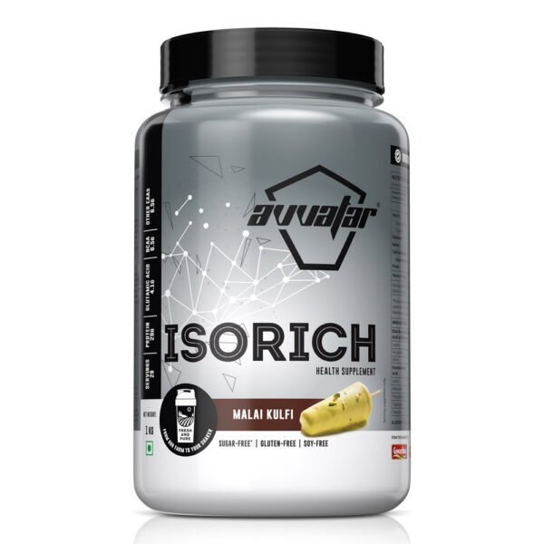 Avvatar Isorich Malai Kulfi 1kg AVVATAR ISORICH ISOLATE WHEY